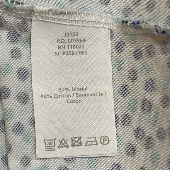 Boden Margot Jersey Dress with Pockets Women Size 12 L Blue Polka Dot Print EUC - Picture 16 of 16